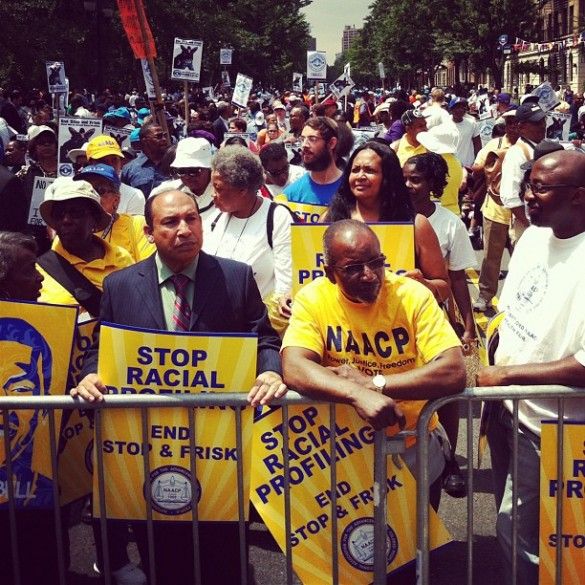 An anti-stop-and-frisk rally. Source: Think Progress