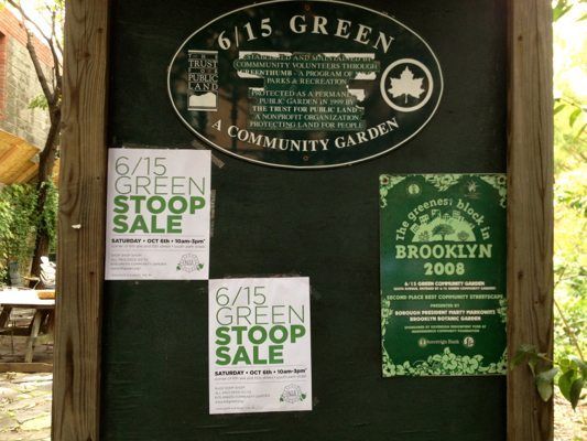 Support 6/15 Green at Their Stoop Sale This Saturday