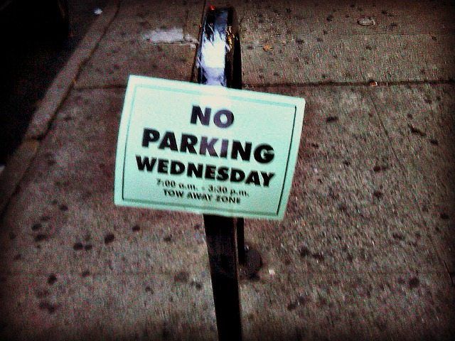 No Parking on 5th Ave Today Between 12th and 13th