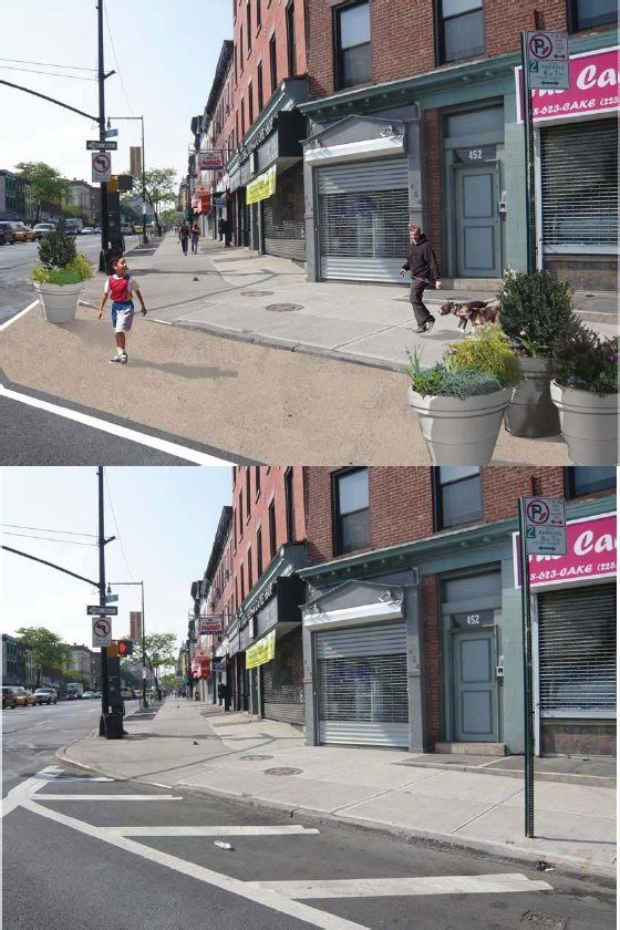 Neckdowns Coming to Some Flatbush Avenue Intersections