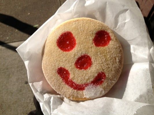 Smiley Cookie from La Flor de Santa Ines