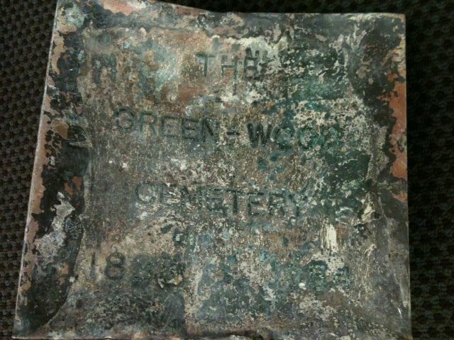 Time Capsule Found at Green-Wood Cemetery