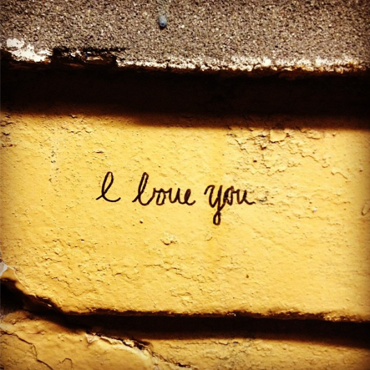 "I love you," said the Cortelyou Road subway station