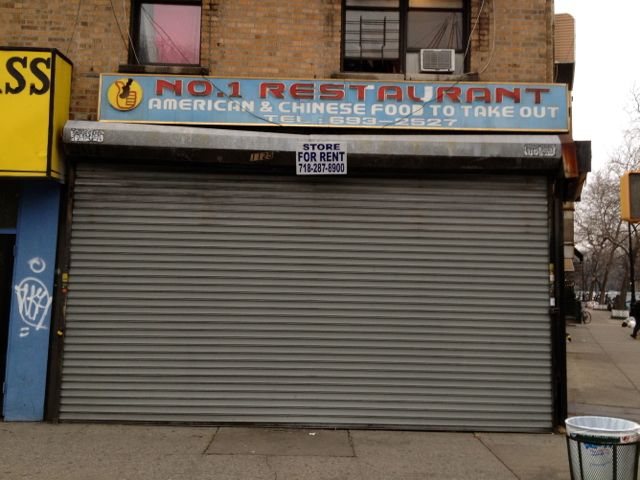 No. 1 Chinese Restaurant Moved, Church Ave Space for Rent