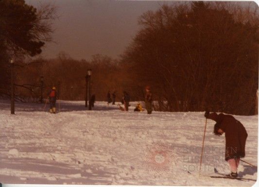 skiing in prospect park