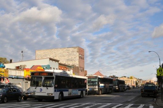 Buses Turning Onto Cortelyou From CIA