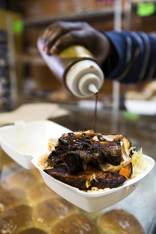 Jerk Chicken at Errol's by Vicky Wasik/Village Voice