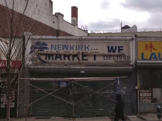 Old Newkirk Market Sign, 1620 Newkirk Ave