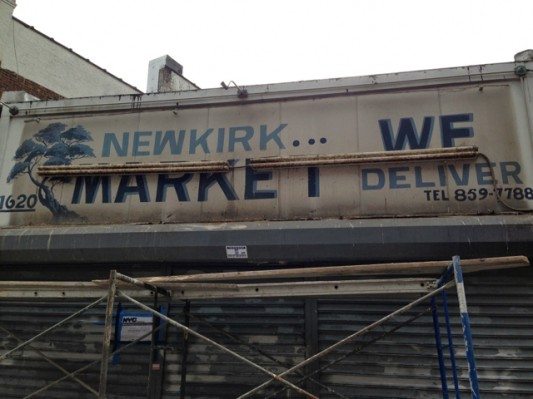 Old Newkirk Market Sign, by Sal