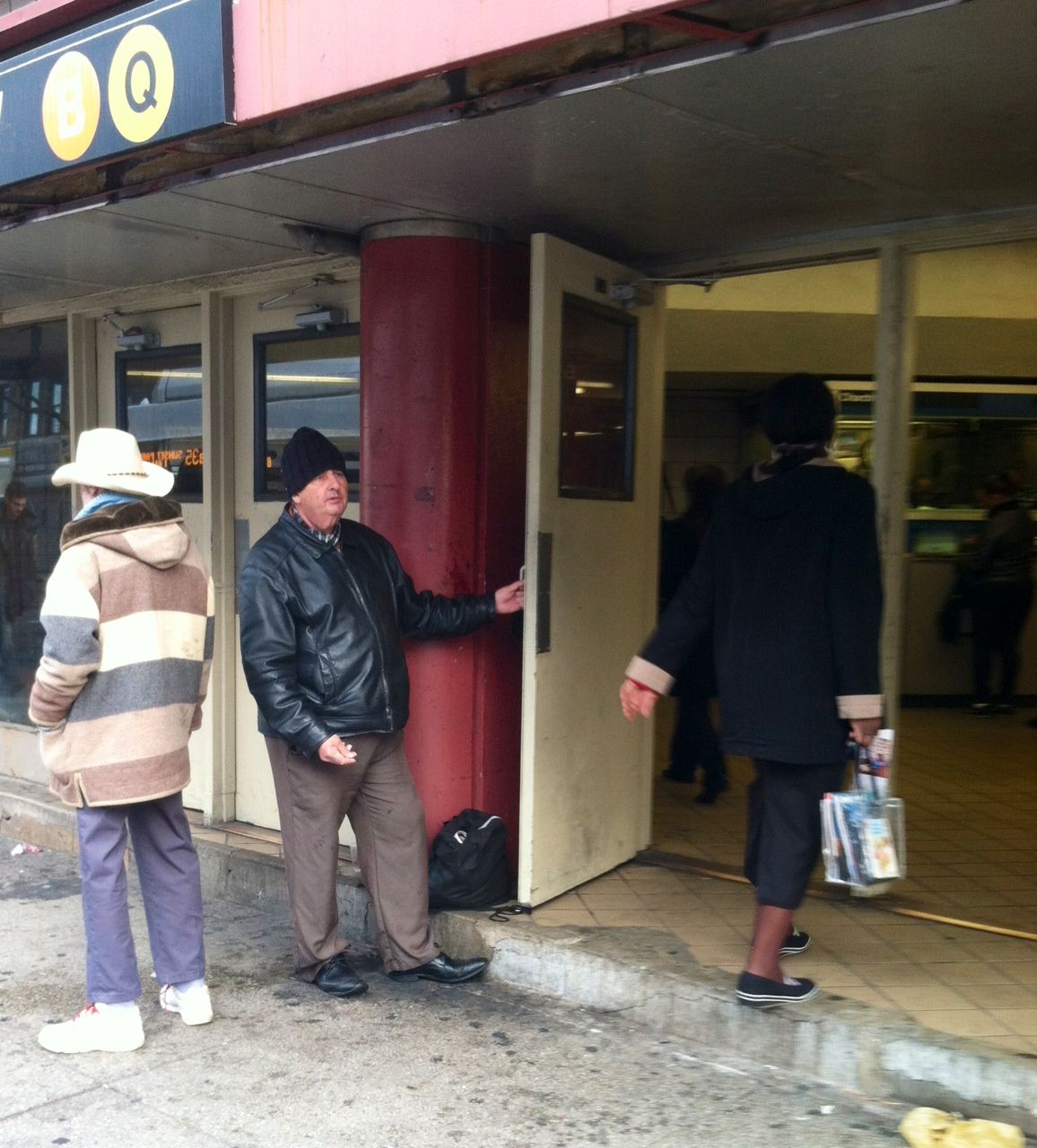 Man Holding Church Ave Door