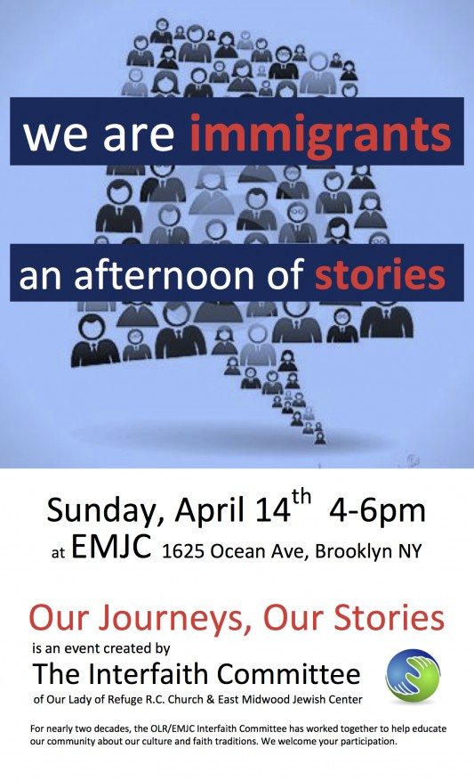 Interfaith Our Journeys Our Stories flyer 2