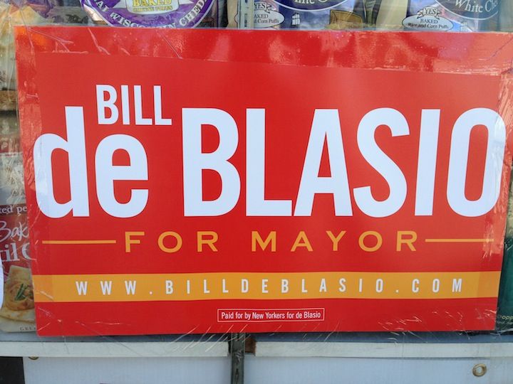 de blasio poster