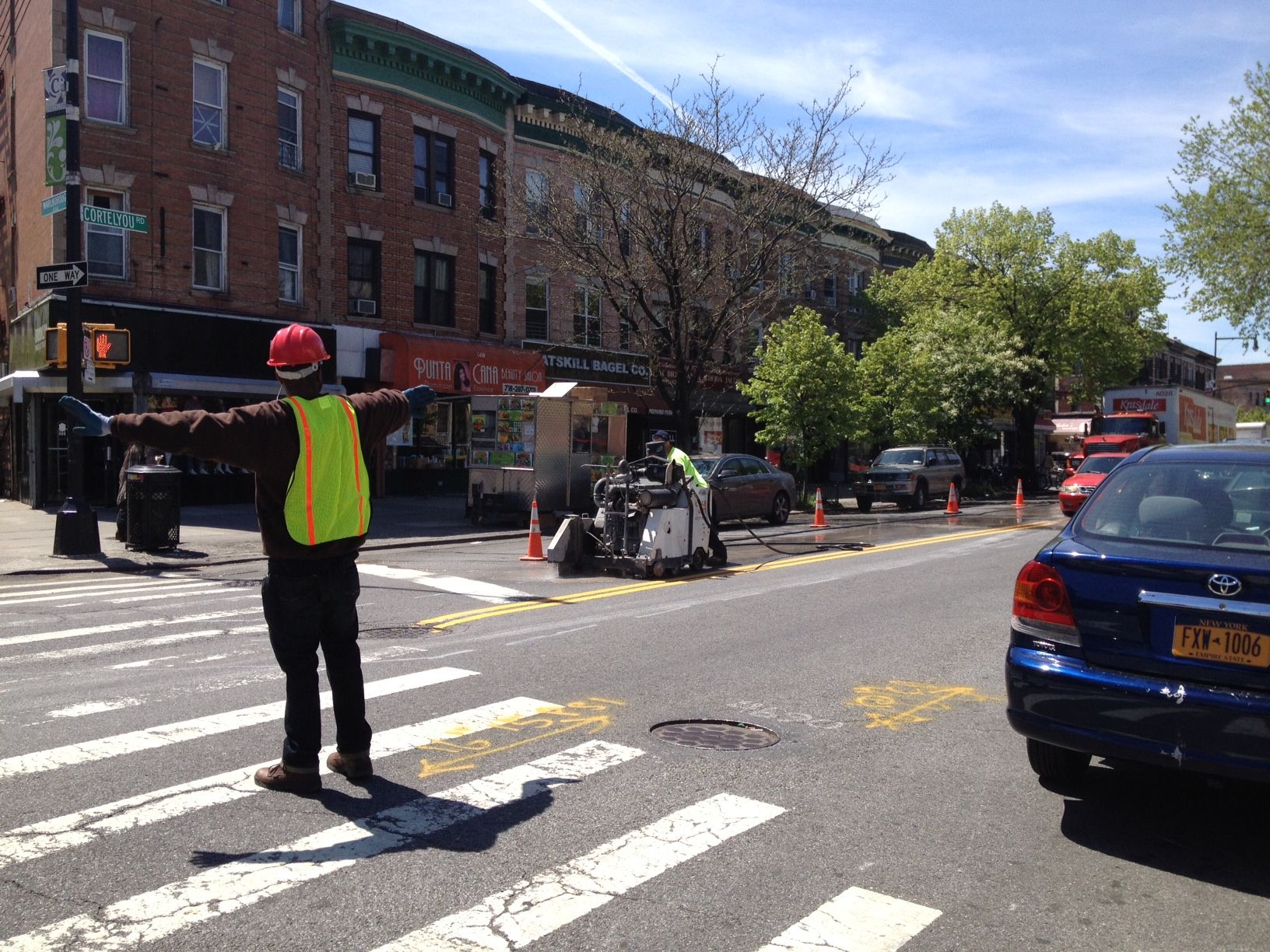 cortelyou road sewer repair construction