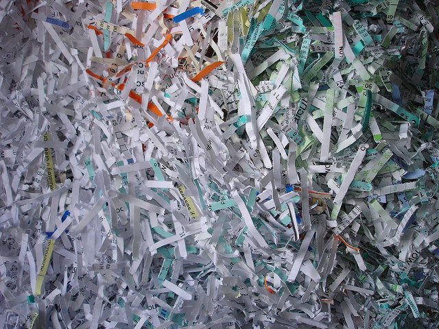 shred shredded paper by bartmaguire