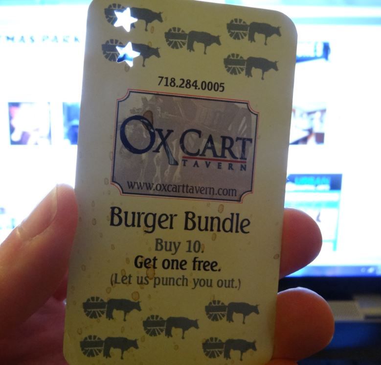 ox cart loyalty card