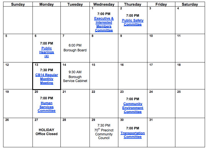 cb14 may meetings