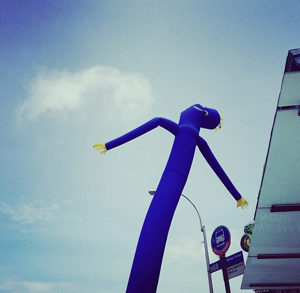 coney island avenue balloon man by ditmasparkcorner