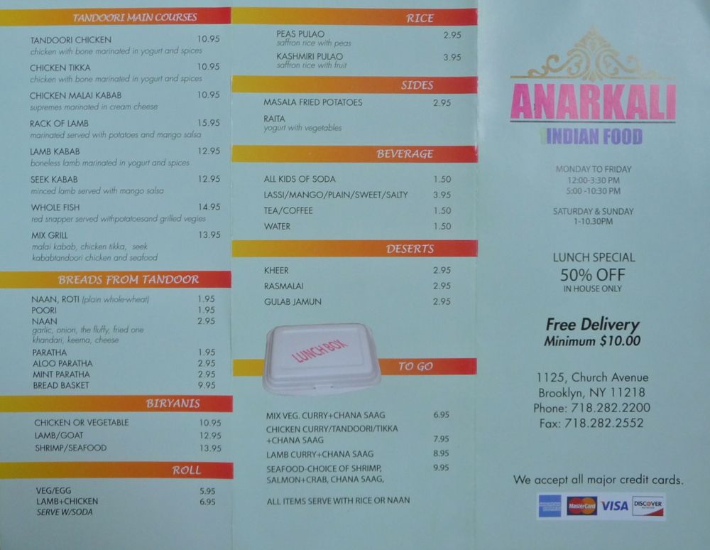 anarkali menu 1