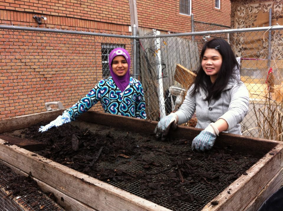 Sifting at Compost for Brooklyn, via FB