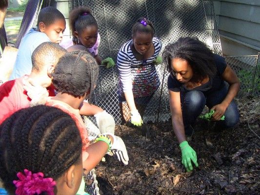 Composting at Sustainable Flatbush Church Garden, via SF on Flickr