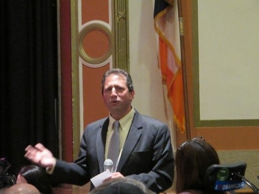 Brad Lander at CB12 meeting