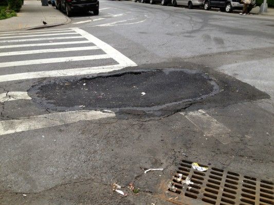 Sinkhole on E 2nd