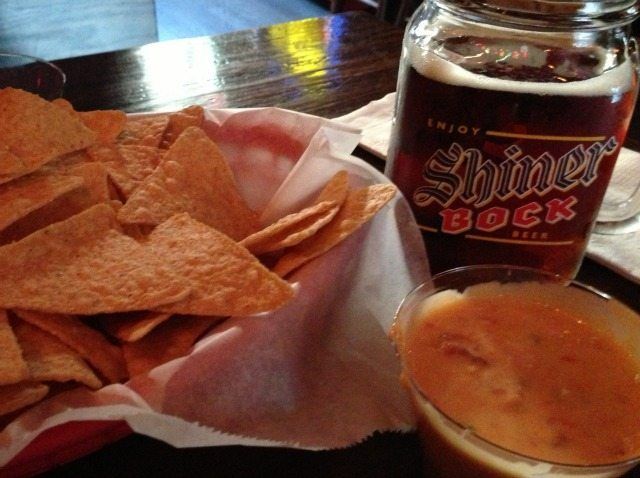 Chips, Queso and Shiner Draft