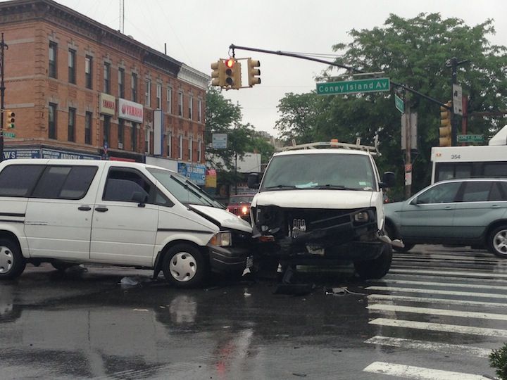 coney island ave car crash