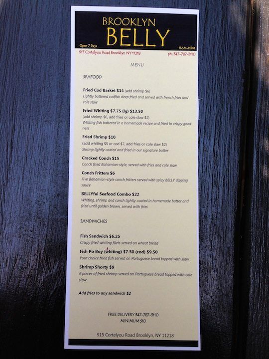 brooklyn belly menu 1