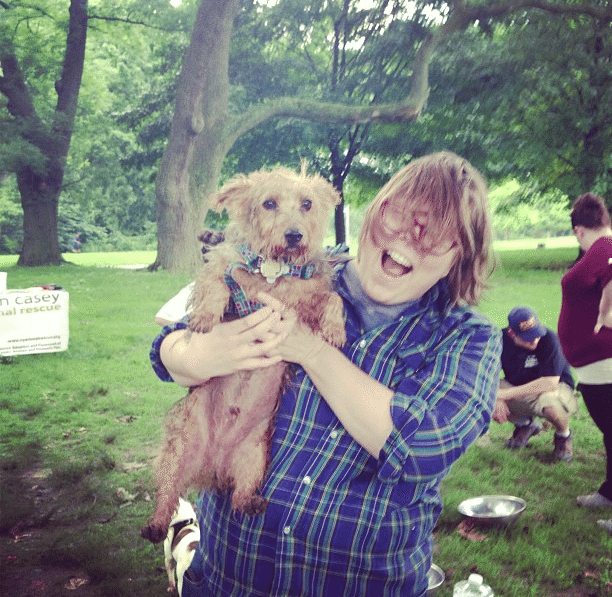 mary and linus at fido pupnic