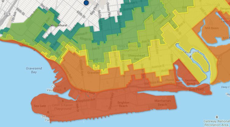 City Releases New Evacuation Zone Map, Adding 600,000 People - Bklyner