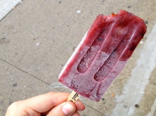 Blueberry-Peach Popsicle From People's Pops 