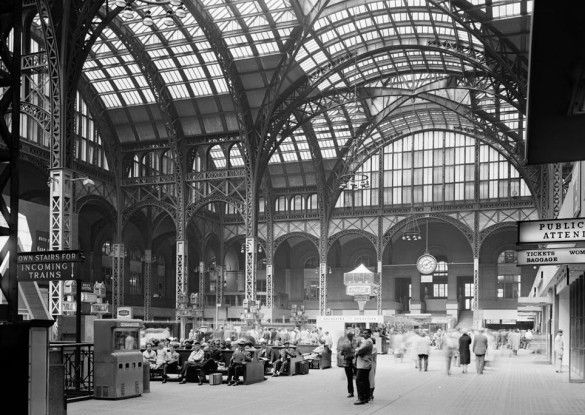 The glorious, old Penn Station, before it was demolished to make room for the hideous monstrosity we know today. Source: Wikipedia