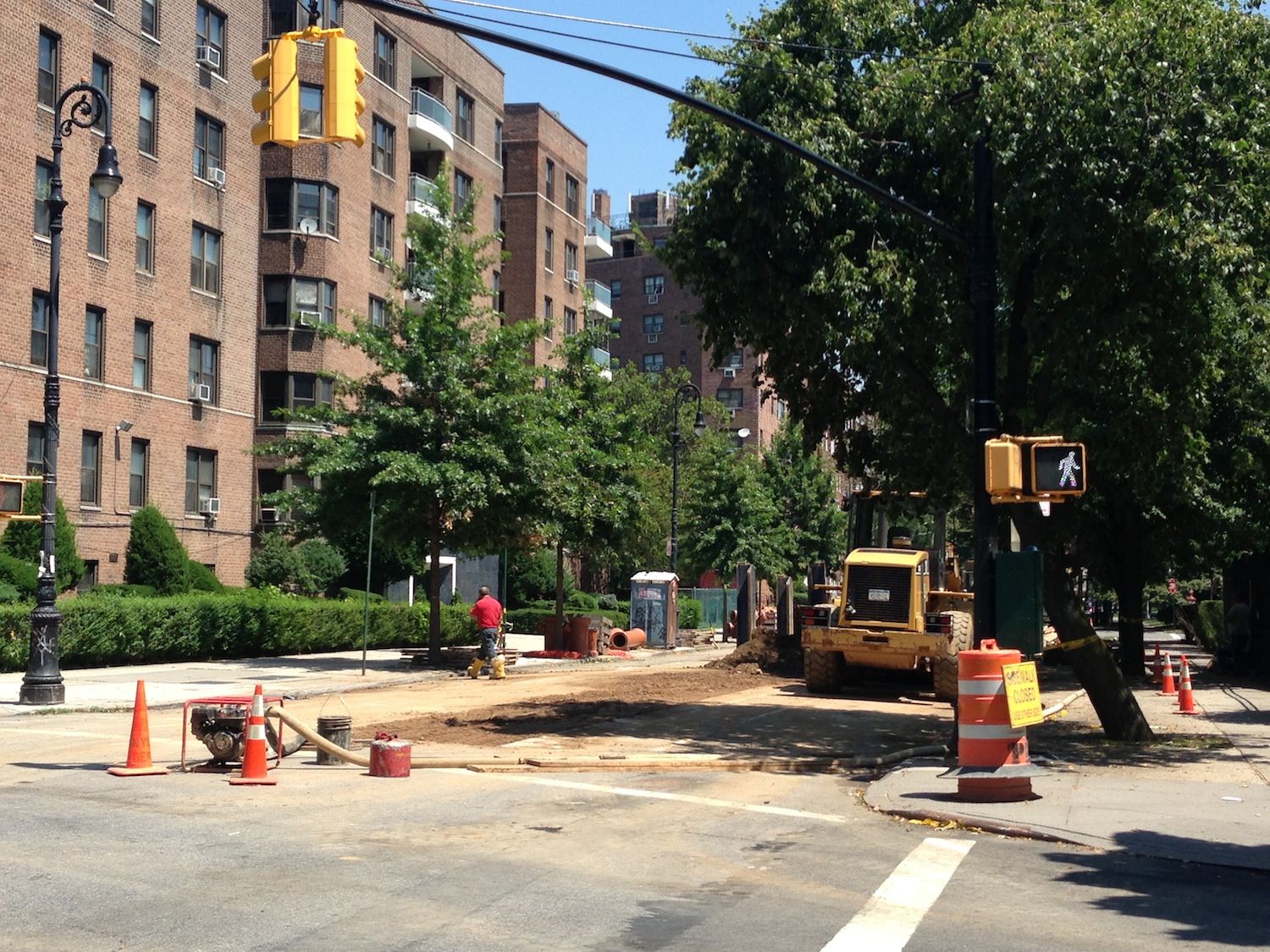 sewer work construction on dorchester