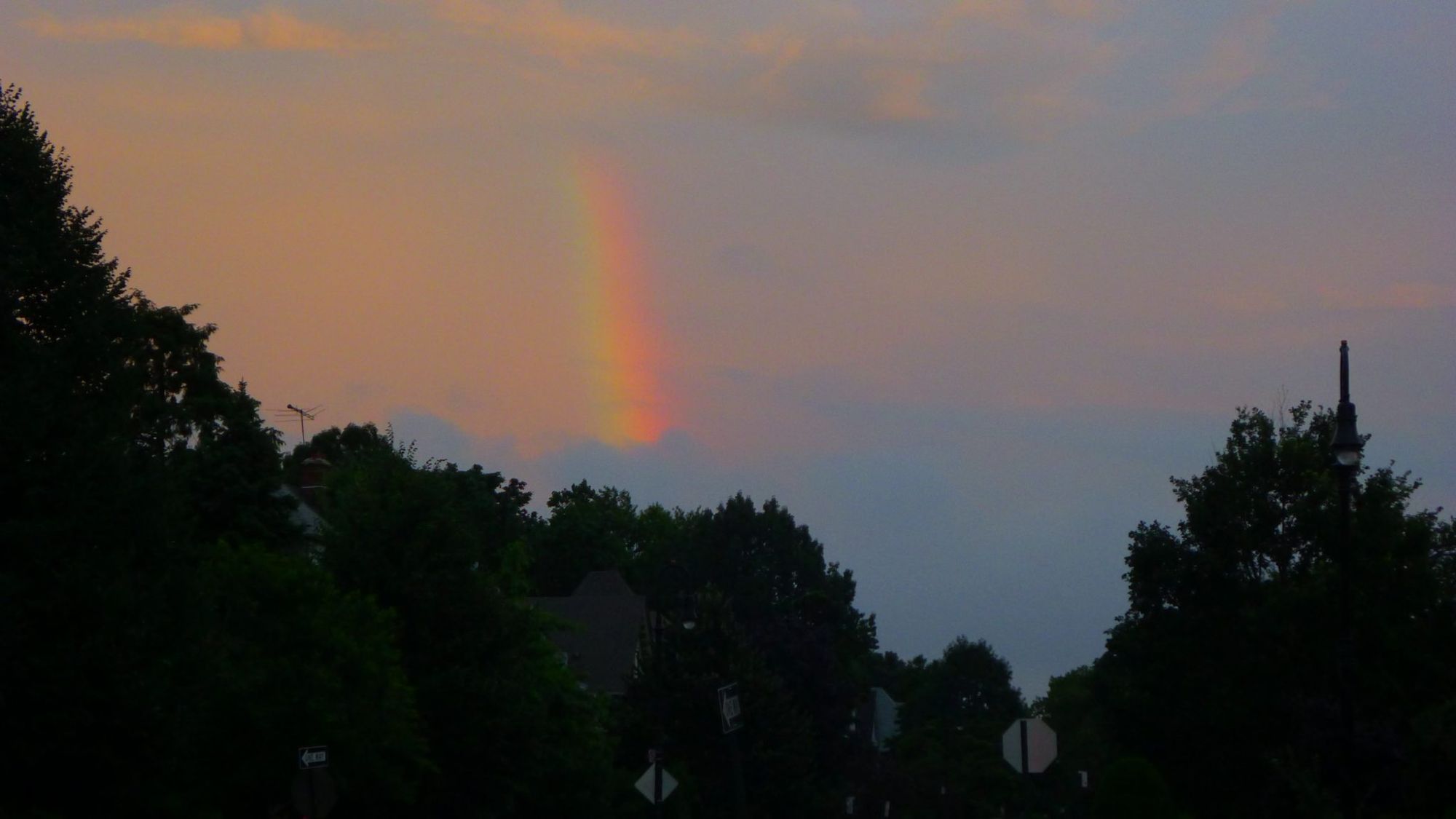 rainbow over stratford by gordon rothman