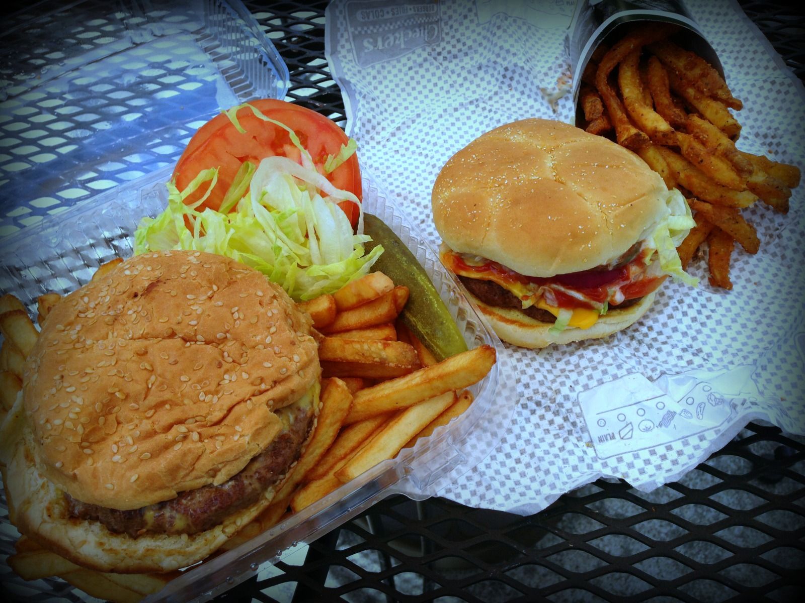 Burger And Fries Showdown: Checkers vs. Number One Deli