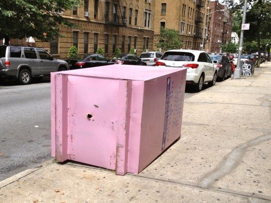 Tipped Clothing Bin on Argyle