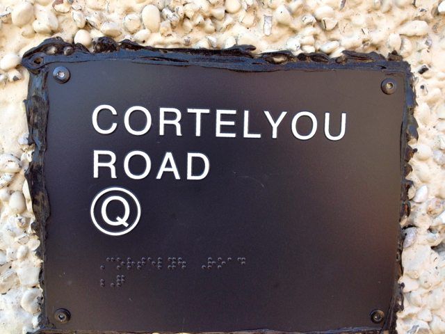 Cortelyou Road Q Train Subway Sign