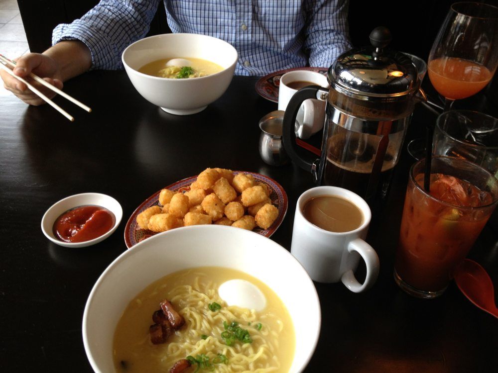 Brunch at Talde: Breakfast Ramen, Tots, Bloody Mary, Coffee