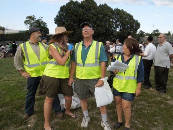 Kensington Trash Mob at 66th Precinct National Night Out Against Crime