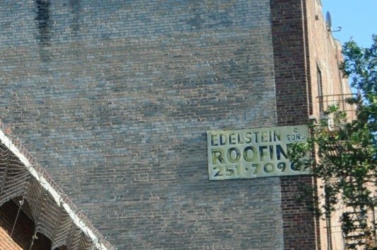 Edelstein & Sons Roofing Sign, Ocean Ave at Cortelyou