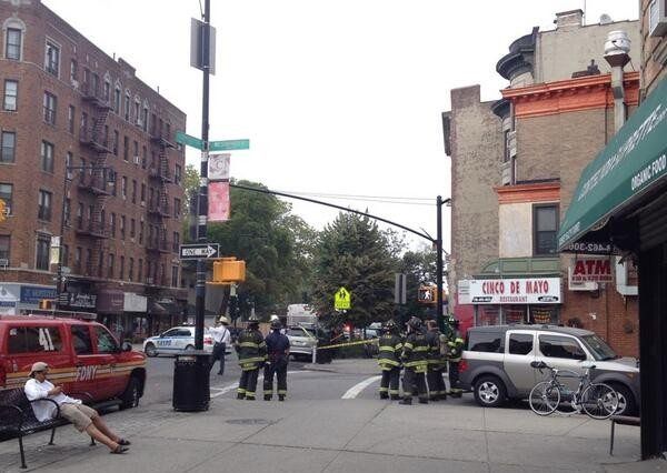 Police activity on Cortelyou, via Rikard K-l Lindstedt on Twitter