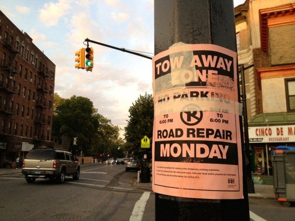 Roadwork on Cortelyou, 6/19/13