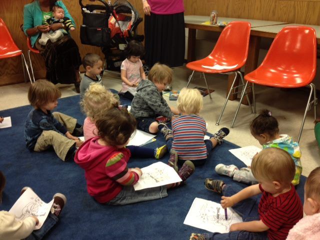 kids at the Cortelyou Library, via the Friends Group on FB