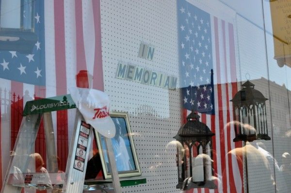 Almac Hardware, Paul Goldman "In Memoriam" Window Display