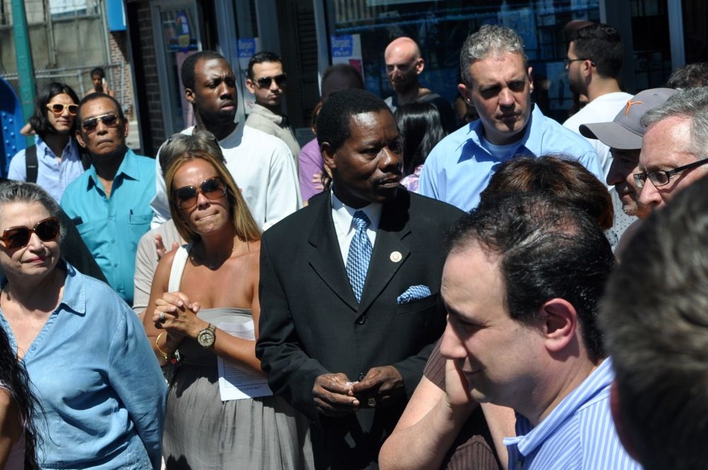 Mathieu Eugene at Paul Goldman Plaque Dedication