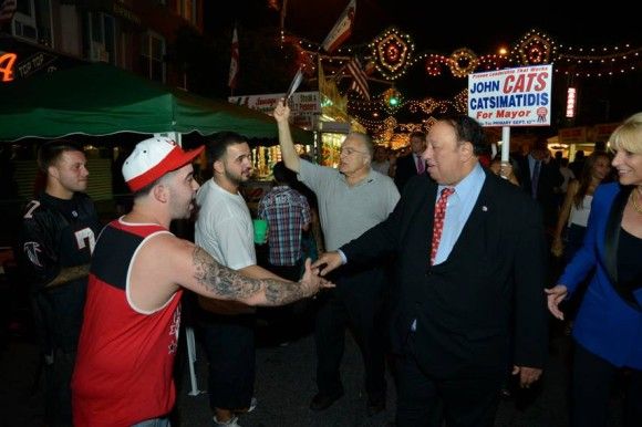 John Catsimatidis t the Santa Rosalia Feast on 18th Avenue in Bensonhurst (Source: Facebook)