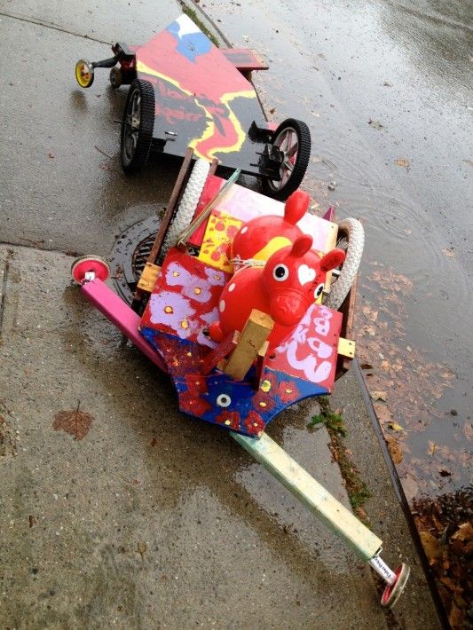 Soapbox Derby Racers In Progress