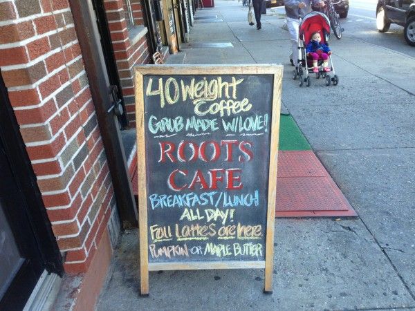 Signs Of Fall Roots Cafe Sign