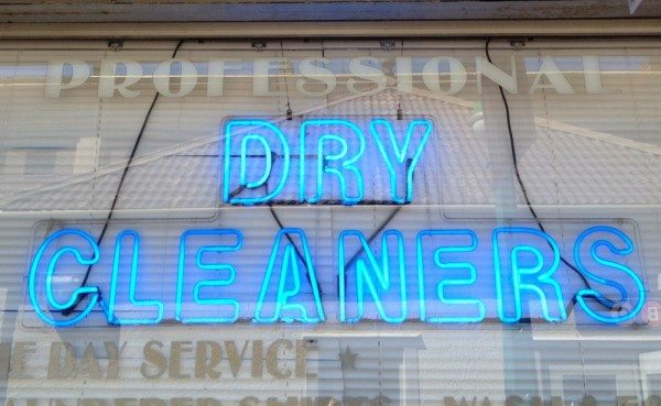 Neon Dry Cleaners Sign